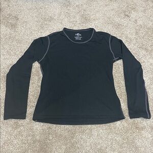 Hot Chillys Kids Base Layer Long Sleeve Top Black Small